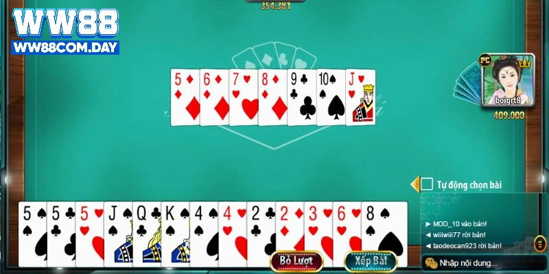 Mẹo đánh game bài tiến lên hay