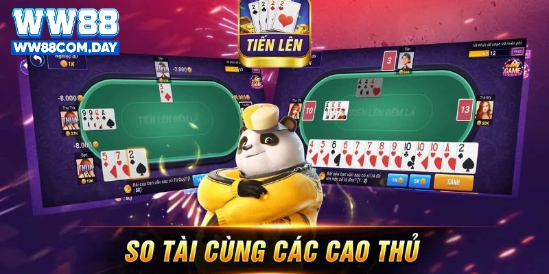 Nhiều mức cược lớn nhỏ game bài tiến lên